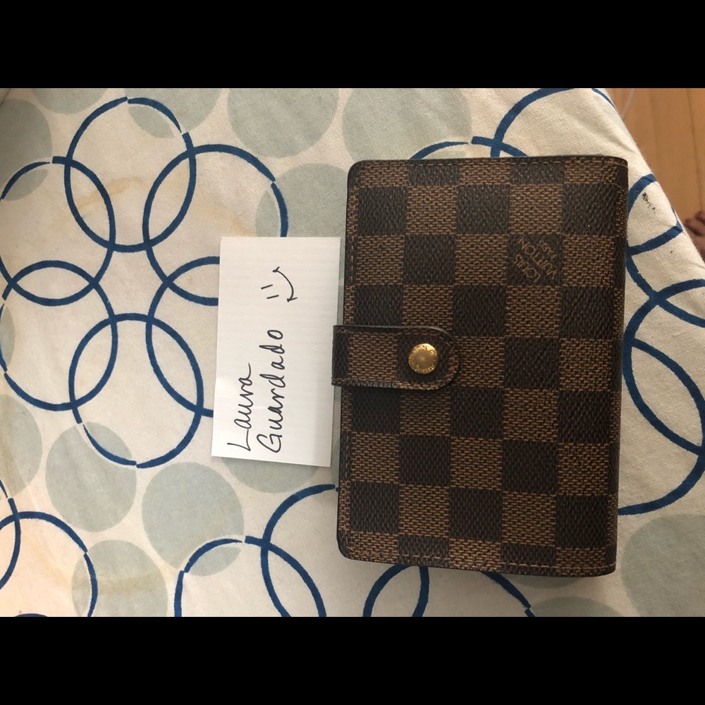 Louis Vuitton French Wallet in Damier Ebene
